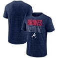 thumbnail image 1 of Men's Fanatics Heather Navy Atlanta Braves Slub Batting Cleanup T-Shirt, 1 of 3