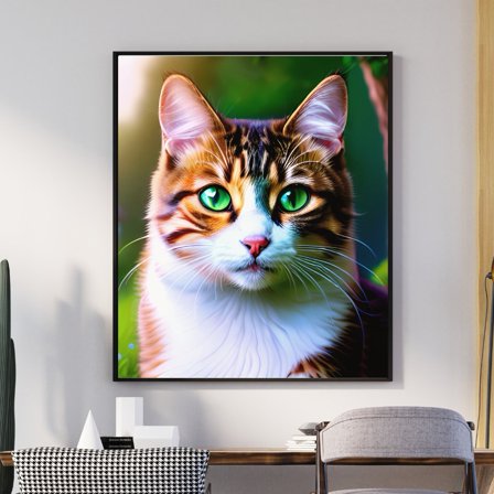 Majestic Meow - Cat Portrait Canvas Wall Art