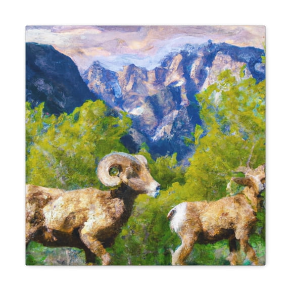 Majestic Mountain Ram - Canvas