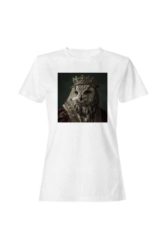 Majestic Owl in Royal Attire Women's T-shirt