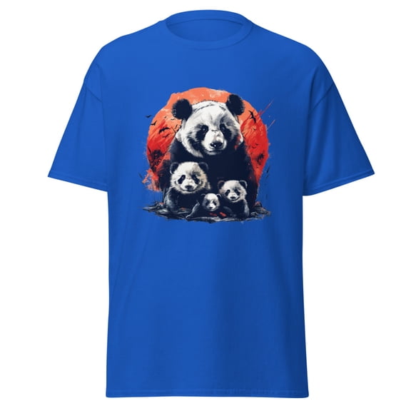 Majestic Panda Family D0002 Unisex classic tee (Royal, S)