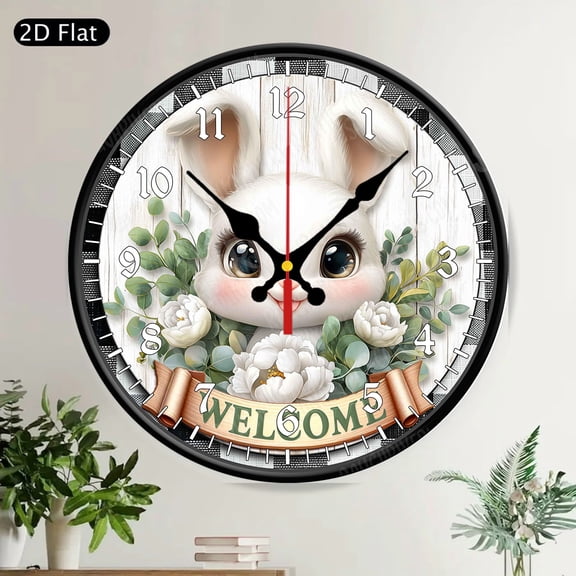 Majestic Peacock Design Round Wall Clock Silent Non-Ticking Decorative Home Decor