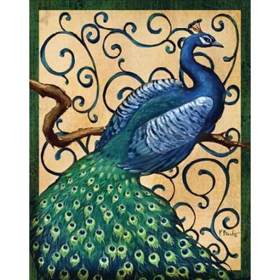 Majestic Peacock I Poster Print by Paul Brent (8 x 10)