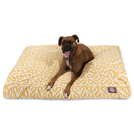 Majestic Pet | Aruba Rectangle Pet Bed For Dogs, Removable Cover, Citrus, Extra Large