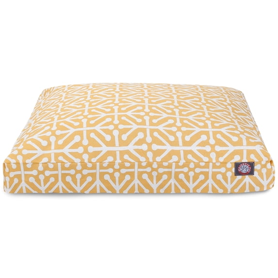 Majestic Pet | Aruba Rectangle Pet Bed For Dogs, Removable Cover, Citrus, Large
