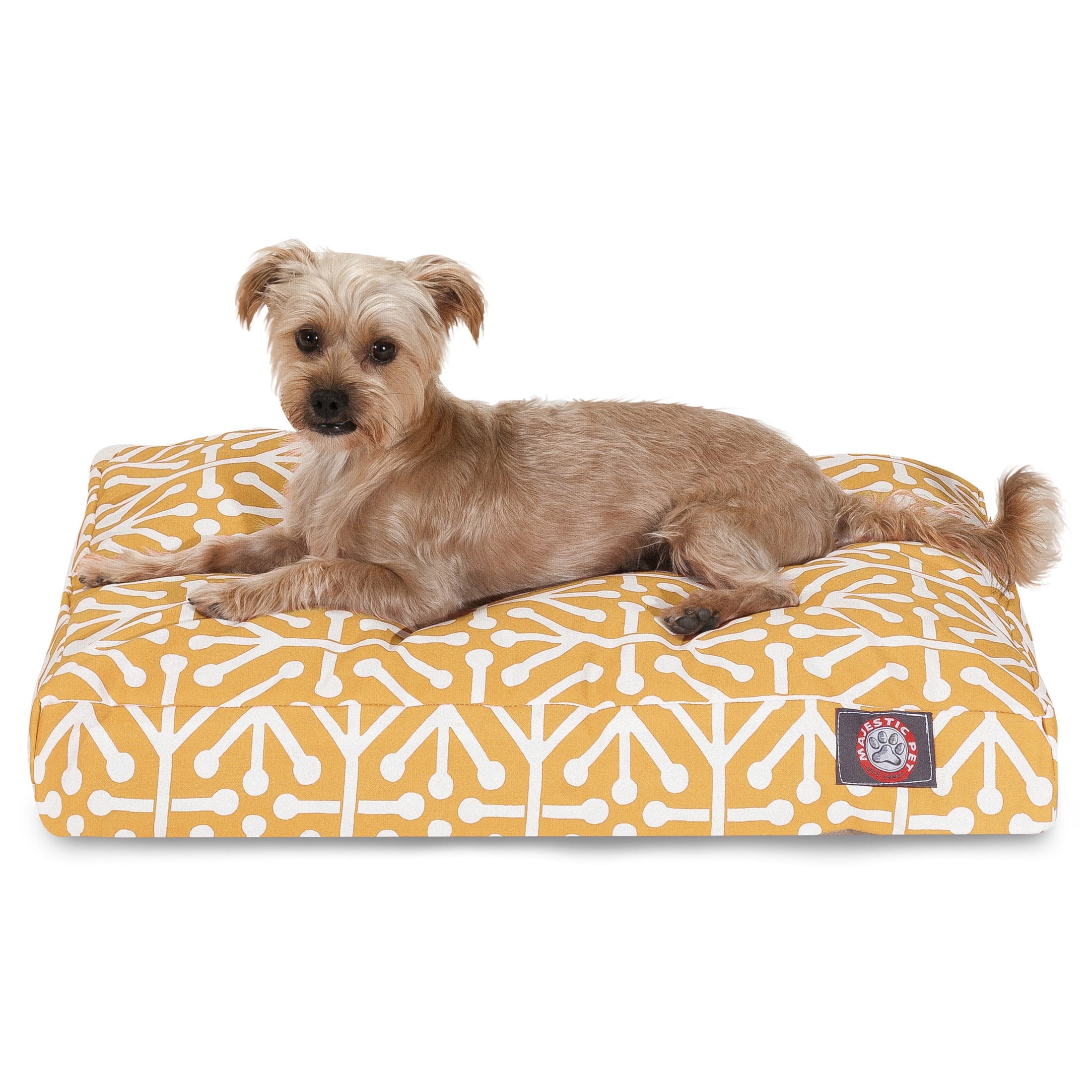 Majestic Pet | Aruba Rectangle Pet Bed For Dogs, Removable Cover, Citrus, Small