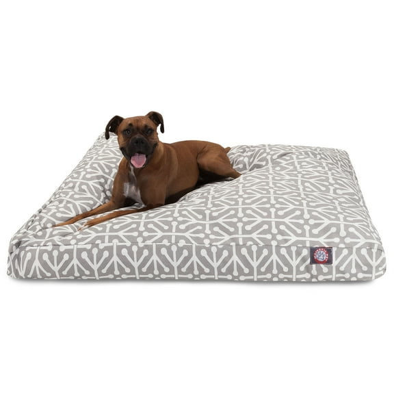Majestic Pet | Aruba Rectangle Pet Bed For Dogs, Removable Cover, Gray, Extra Large