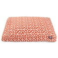 thumbnail image 1 of Majestic Pet | Aruba Rectangle Pet Bed For Dogs, Removable Cover, Orange, Large, 1 of 5