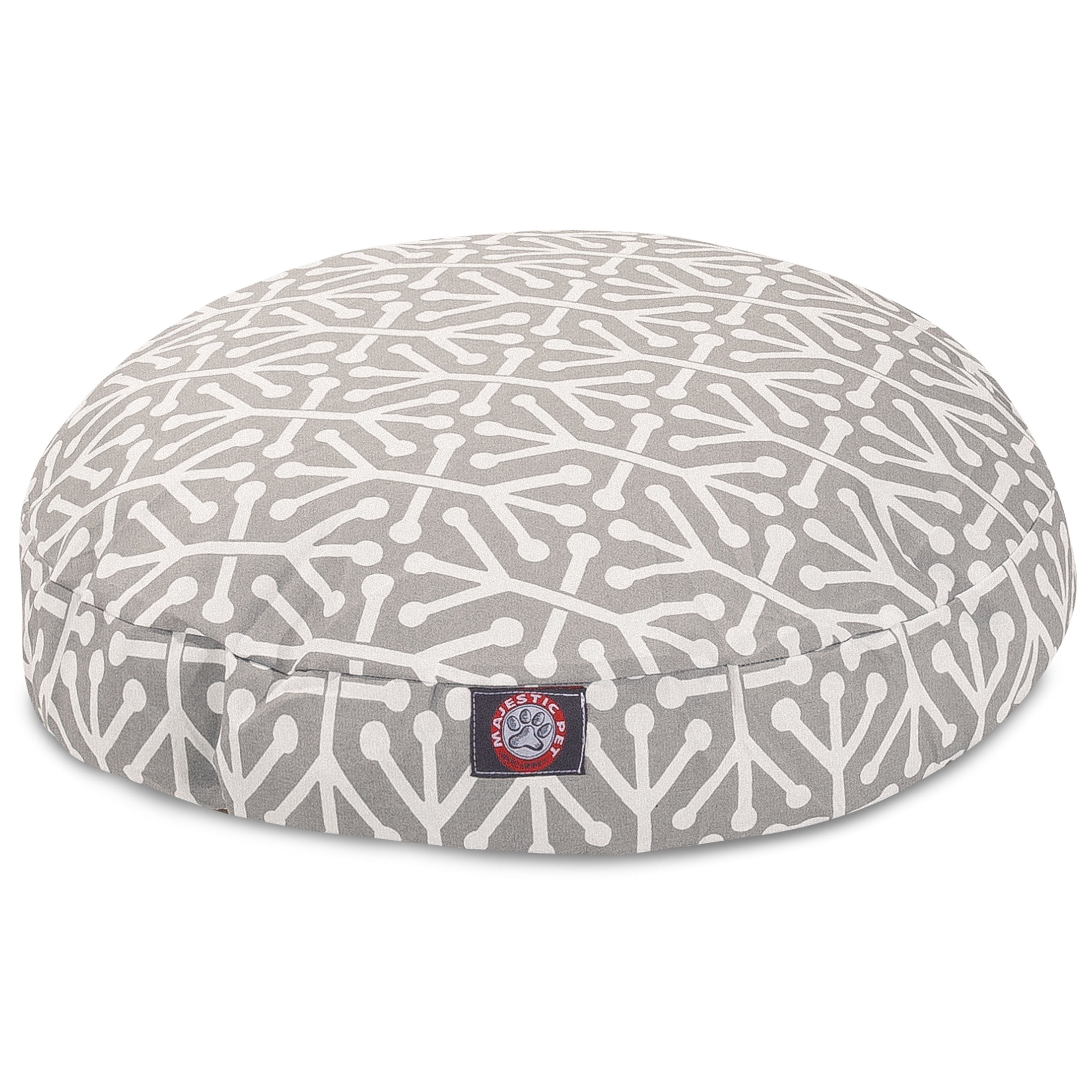 Majestic Pet | Aruba Round Pet Bed For Dogs, Removable Cover, Gray, Small