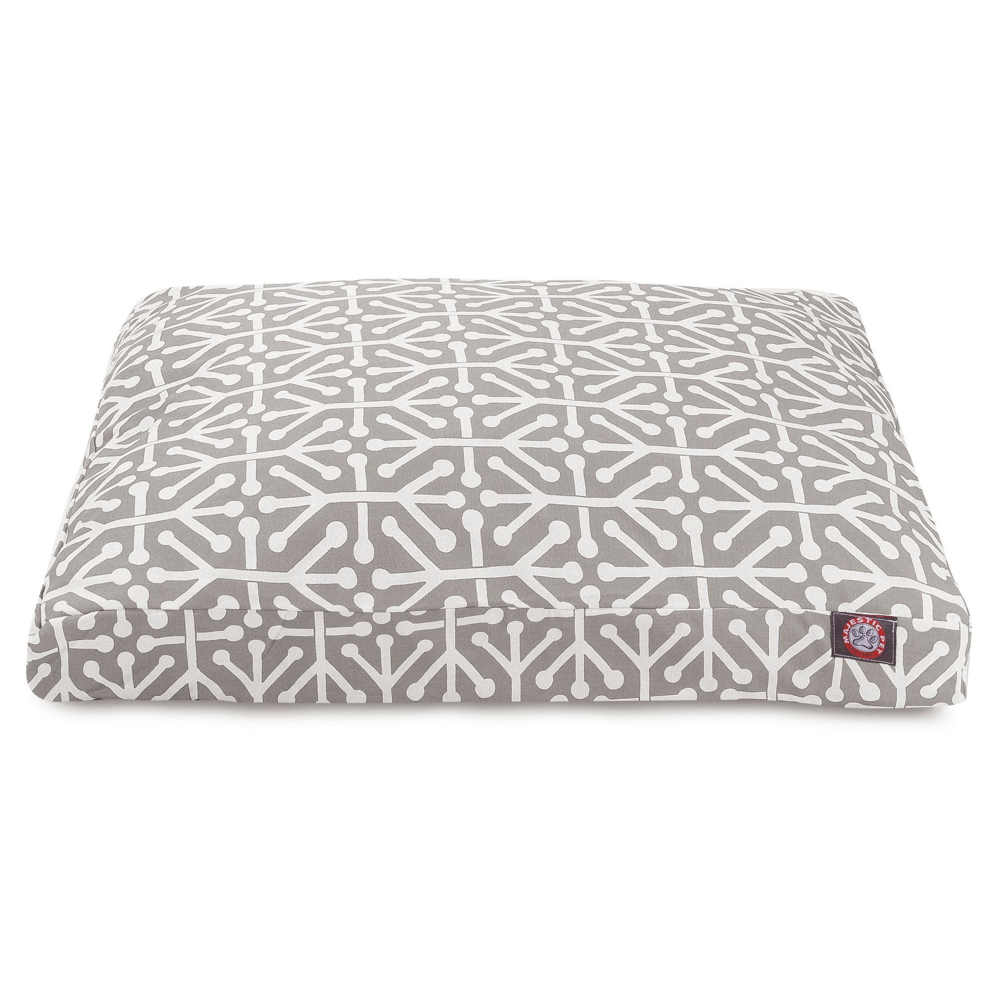 Majestic Pet | Aruba Shredded Memory Foam Rectangle Pet Bed For Dogs, Removable Cover, Gray, Medium