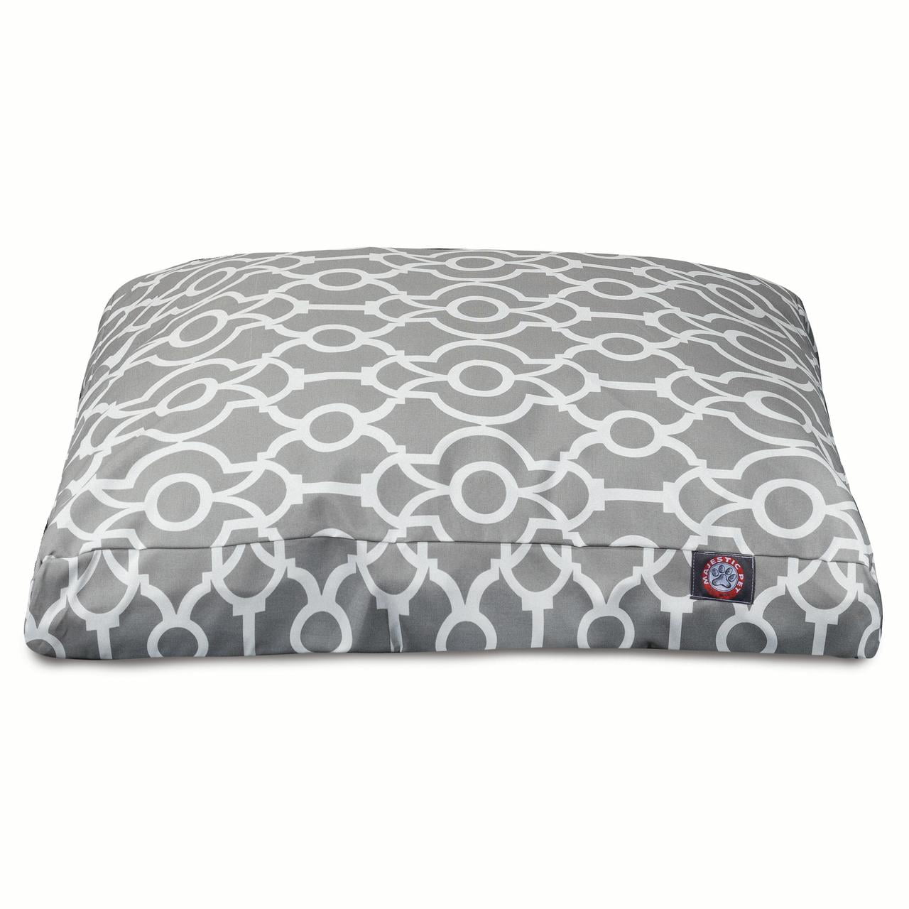 Majestic Pet | Athens Rectangle Pet Bed For Dogs, Removable Cover, Gray, Small
