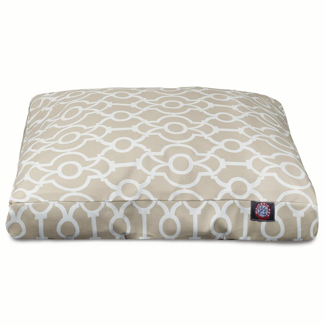 Majestic Pet | Athens Rectangle Pet Bed For Dogs, Removable Cover, Sand, Large