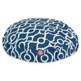thumbnail image 1 of Majestic Pet Athens Round Dog Bed Treated Polyester Removable Cover Navy Medium 36 x 36 x 5, 1 of 5