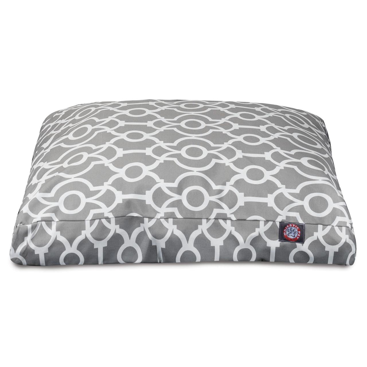 Majestic Pet | Athens Shredded Memory Foam Rectangle Pet Bed For Dogs, Removable Cover, Gray, Medium