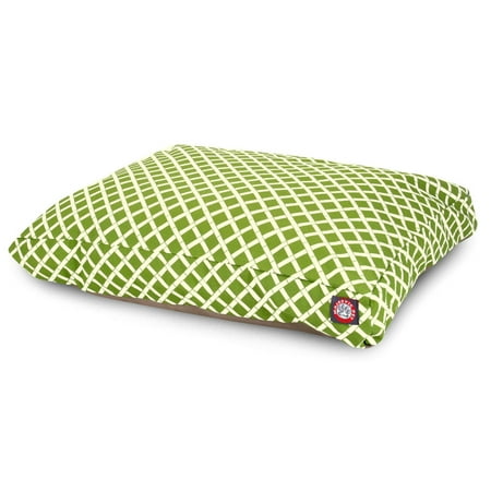 Majestic Pet | Bamboo Shredded Memory Foam Rectangle Pet Bed For Dogs, Removable Cover, Sage, Large
