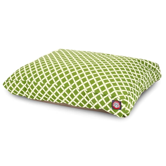 Majestic Pet | Bamboo Shredded Memory Foam Rectangle Pet Bed For Dogs, Removable Cover, Sage, Large