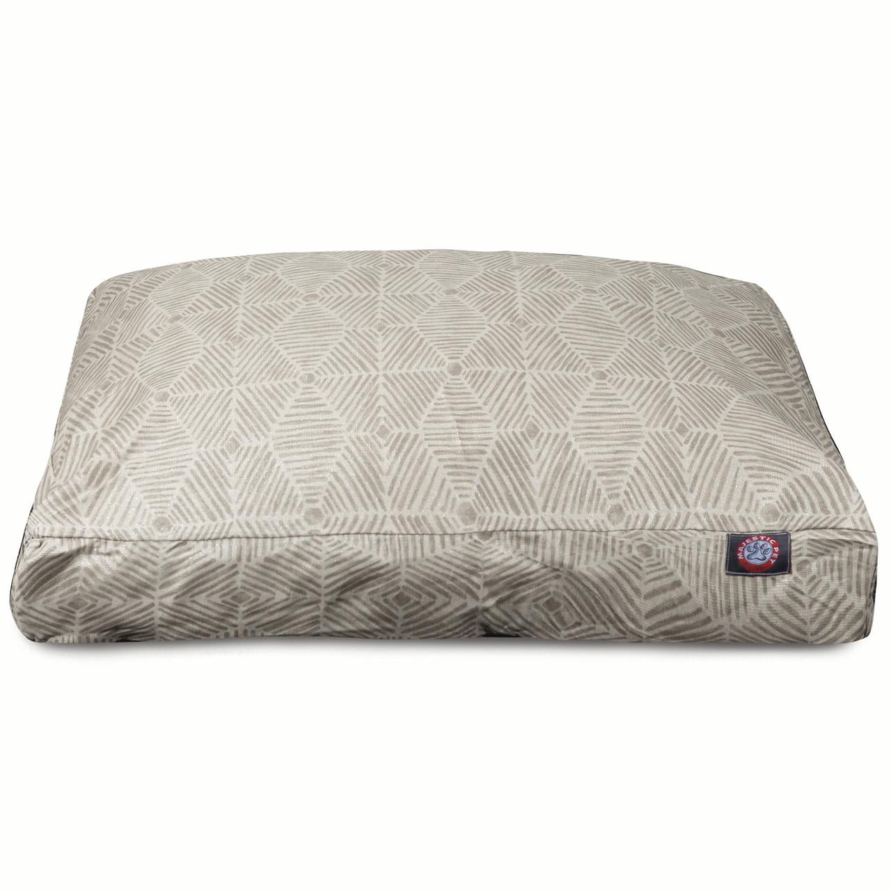 Majestic Pet | Charlie Rectangle Pet Bed For Dogs, Removable Cover, Beige, Large