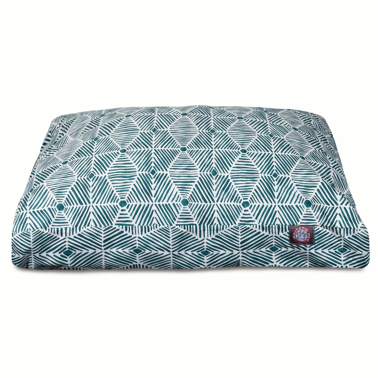 Majestic Pet | Charlie Rectangle Pet Bed For Dogs, Removable Cover, Emerald, Extra Large