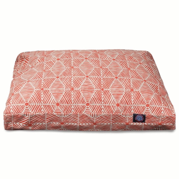Majestic Pet | Charlie Rectangle Pet Bed For Dogs, Removable Cover, Salmon, Extra Large