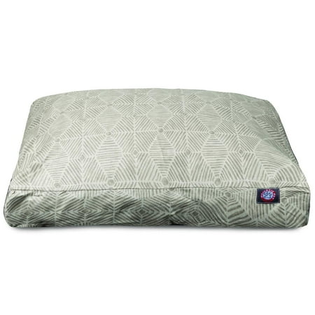 Majestic Pet | Charlie Shredded Memory Foam Rectangle Pet Bed For Dogs, Removable Cover, Beige Metallic, Large