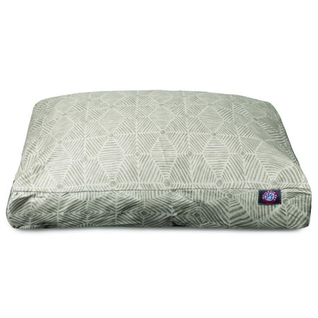 Majestic Pet | Charlie Shredded Memory Foam Rectangle Pet Bed For Dogs, Removable Cover, Beige Metallic, Medium