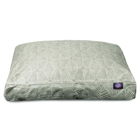 Majestic Pet | Charlie Shredded Memory Foam Rectangle Pet Bed For Dogs, Removable Cover, Beige Metallic, Small