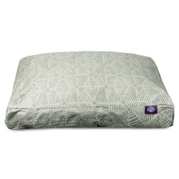 Majestic Pet | Charlie Shredded Memory Foam Rectangle Pet Bed For Dogs, Removable Cover, Beige Metallic, Small