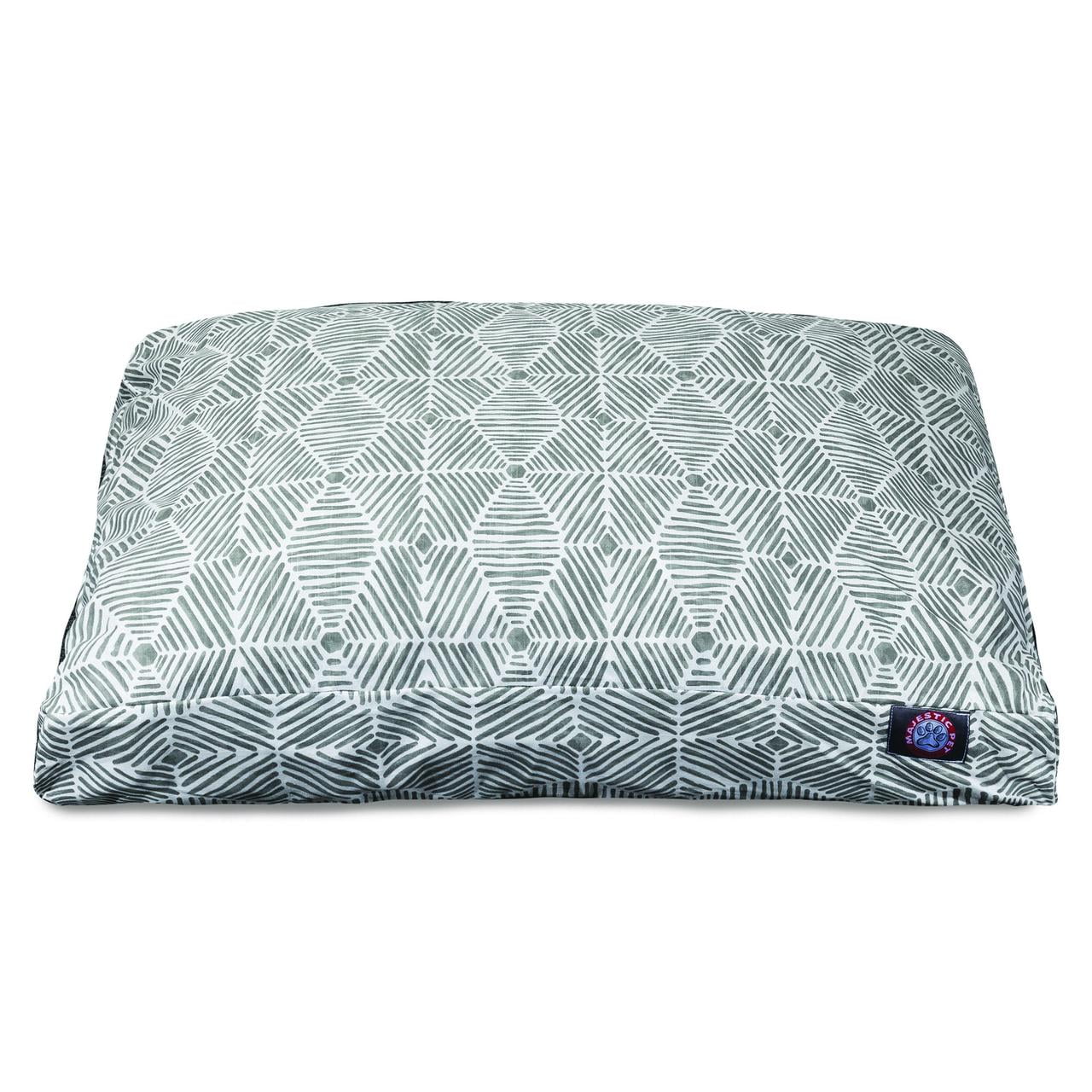 Majestic Pet | Charlie Shredded Memory Foam Rectangle Pet Bed For Dogs, Removable Cover, Gray, Medium
