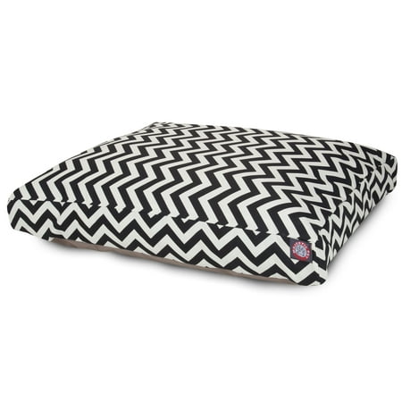 Majestic Pet | Chevron Rectangle Pet Bed For Dogs, Removable Cover, Black, Extra Large