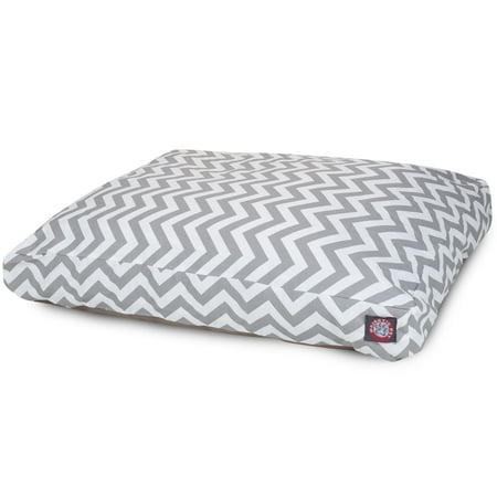 Majestic Pet | Chevron Rectangle Pet Bed For Dogs, Removable Cover, Gray, Extra Large