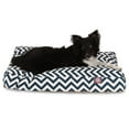 thumbnail image 1 of Majestic Pet | Chevron Rectangle Pet Bed For Dogs, Removable Cover, Navy Blue, Large, 1 of 6