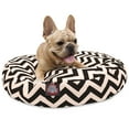 thumbnail image 1 of Majestic Pet | Chevron Round Pet Bed For Dogs, Removable Cover, Black, Small, 1 of 6