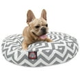 thumbnail image 1 of Majestic Pet | Chevron Round Pet Bed For Dogs, Removable Cover, Gray, Small, 1 of 6