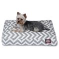 thumbnail image 1 of Majestic Pet | Chevron Shredded Memory Foam Rectangle Pet Bed For Dogs, Removable Cover, Gray, Small, 1 of 6