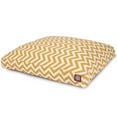 thumbnail image 1 of Majestic Pet | Chevron Shredded Memory Foam Rectangle Pet Bed For Dogs, Removable Cover, Yellow, Large, 1 of 5
