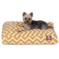 thumbnail image 1 of Majestic Pet | Chevron Shredded Memory Foam Rectangle Pet Bed For Dogs, Removable Cover, Yellow, Small, 1 of 6