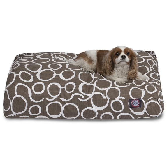 Majestic Pet | Fusion Rectangle Pet Bed For Dogs, Removable Cover, Mocha, Large