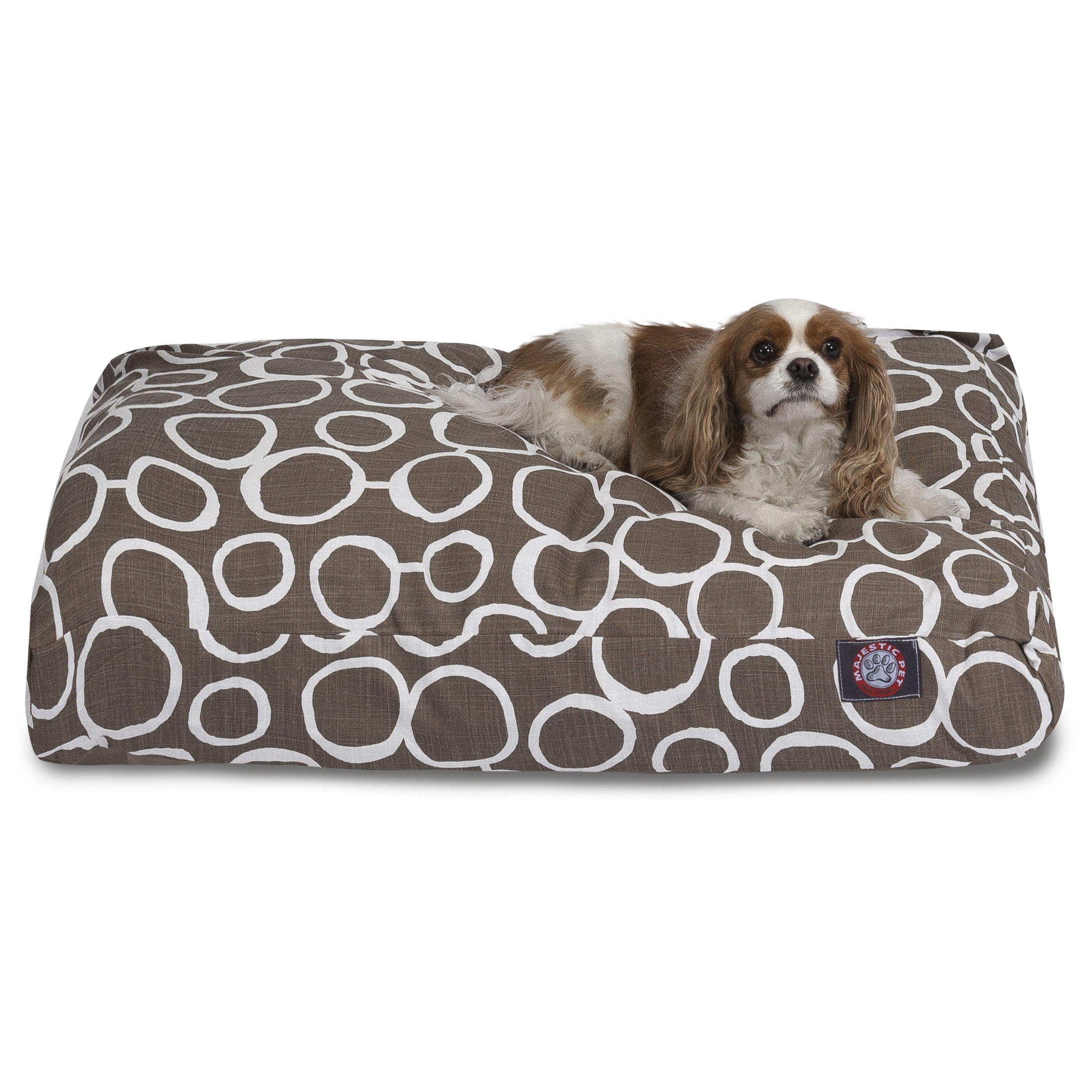 Majestic Pet | Fusion Rectangle Pet Bed For Dogs, Removable Cover, Mocha, Medium
