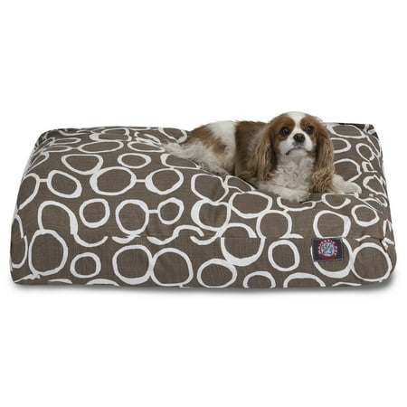 Majestic Pet | Fusion Rectangle Pet Bed For Dogs, Removable Cover, Mocha, Medium