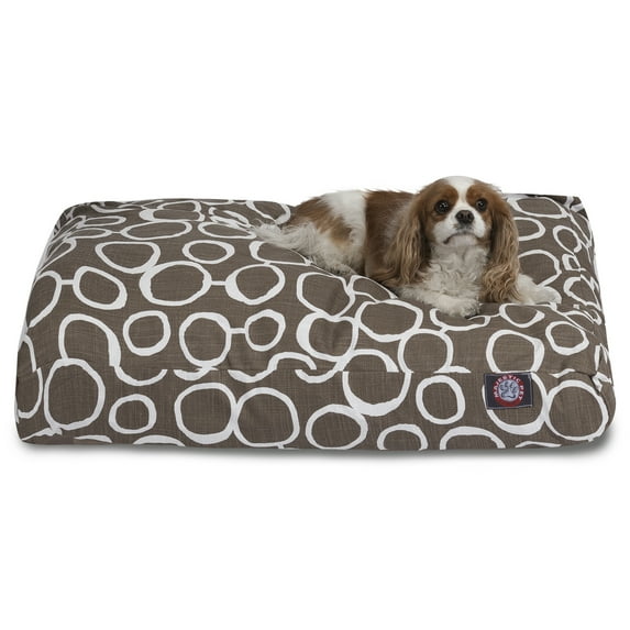 Majestic Pet | Fusion Rectangle Pet Bed For Dogs, Removable Cover, Mocha, Small