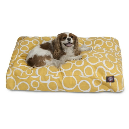 Majestic Pet | Fusion Rectangle Pet Bed For Dogs, Removable Cover, Yellow, Small