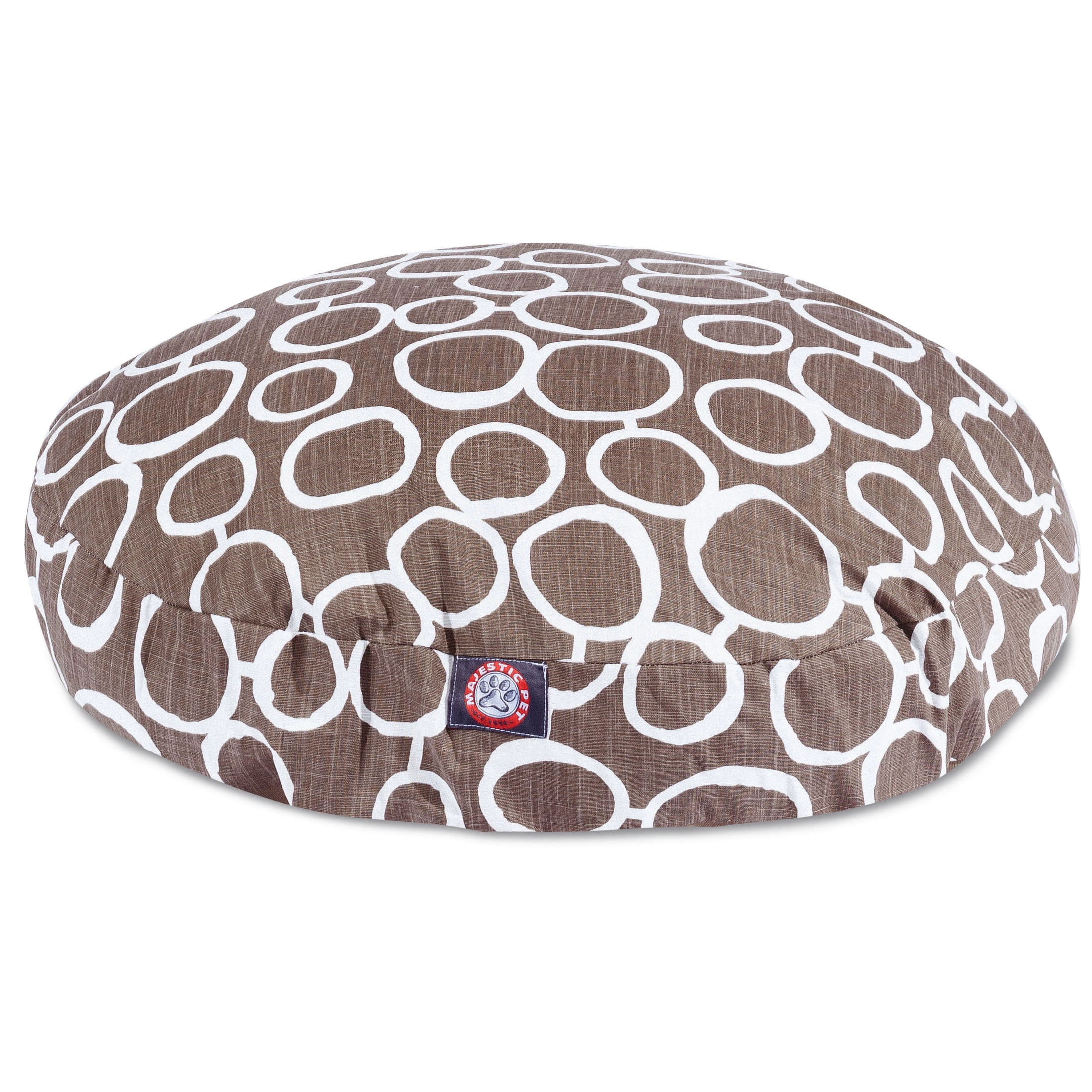Majestic Pet | Fusion Round Pet Bed For Dogs, Removable Cover, Mocha, Large