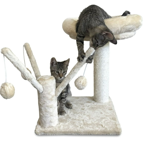 Majestic Pet Kitty Napper & Jungle Gym Cat Scratching Post, Perch, Toy, Sisal Post
