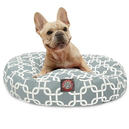 Majestic Pet | Links Round Pet Bed For Dogs, Removable Cover, Gray, Small
