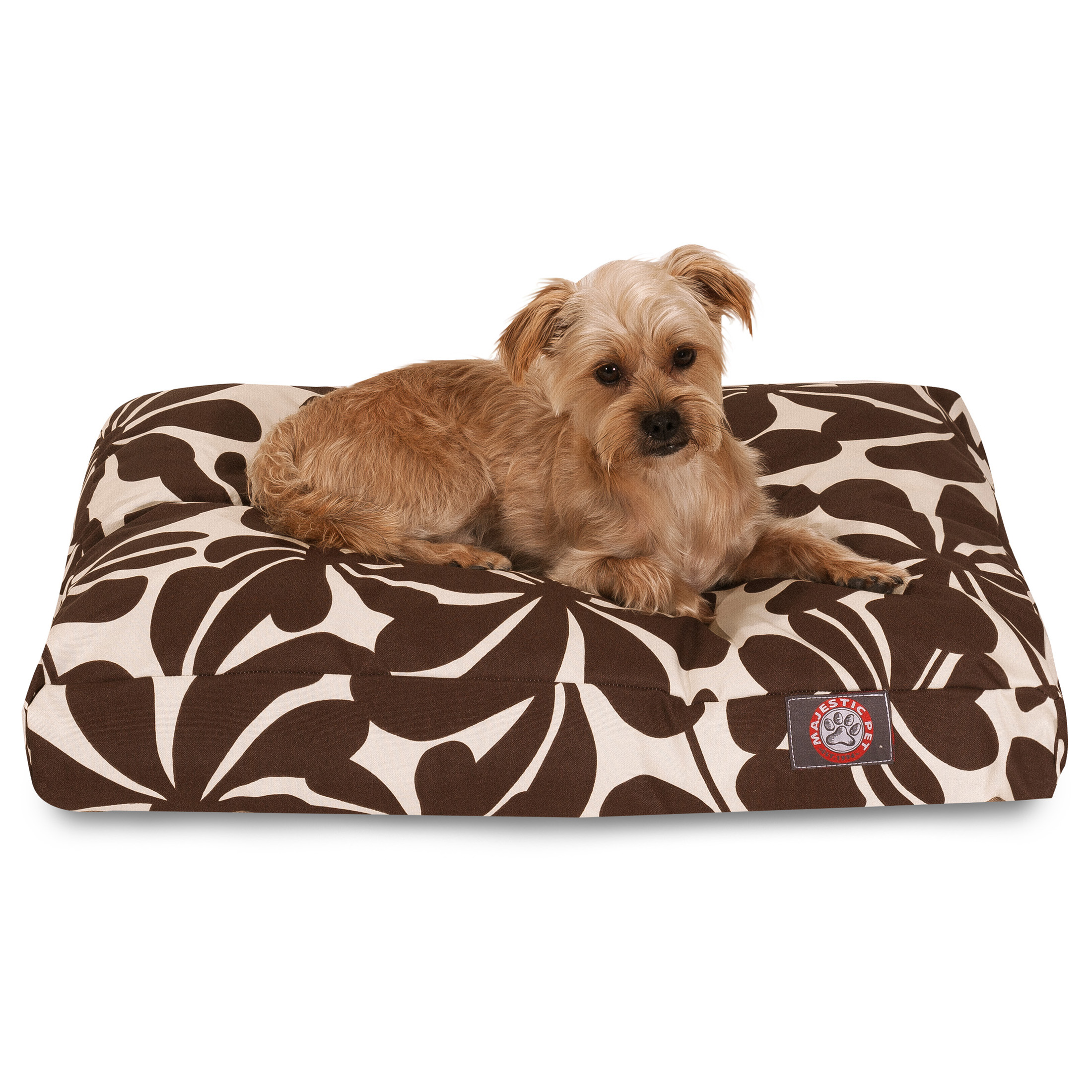 Majestic Pet | Plantation Rectangle Pet Bed For Dogs, Removable Cover, Chocolate, Small