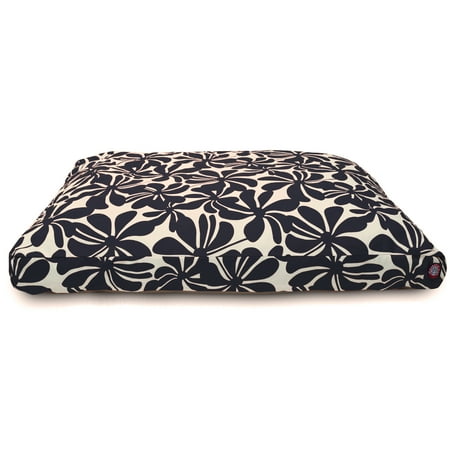 Majestic Pet | Plantation Rectangle Pet Bed For Dogs, Removable Cover, Navy Blue, Large