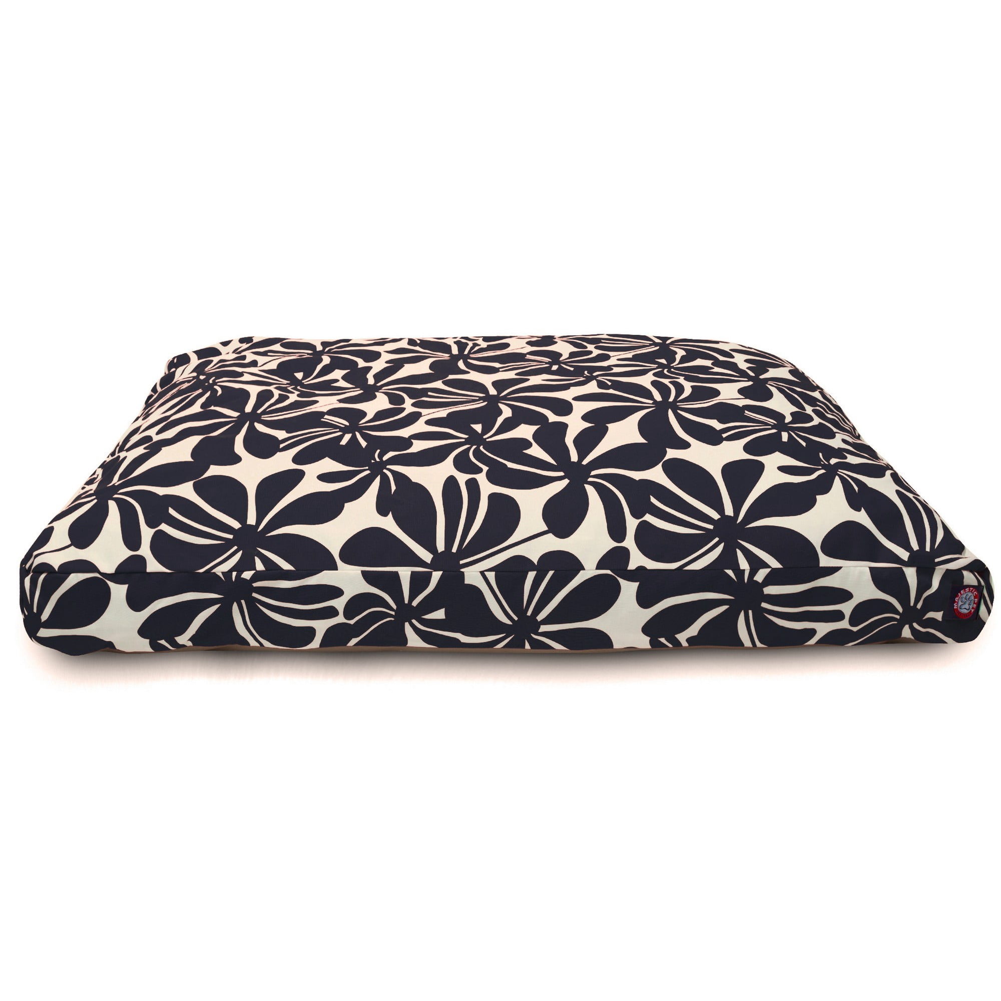 Majestic Pet | Plantation Shredded Memory Foam Rectangle Pet Bed For Dogs, Removable Cover, Navy Blue, Medium