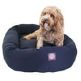 thumbnail image 1 of Majestic Pet Poly/Cotton Bagel Pet Bed for Dogs, Calming Dog Bed Washable, Medium, Blue, 1 of 6