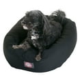 thumbnail image 1 of Majestic Pet Poly/Cotton Bagel Pet Bed for Dogs, Calming Dog Bed Washable, Small, Black, 1 of 6
