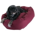 thumbnail image 1 of Majestic Pet Poly/Cotton Bagel Pet Bed for Dogs, Calming Dog Bed Washable, Small, Burgundy, 1 of 6